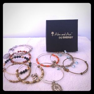 Ten (10) Alex and Ani Bracelets